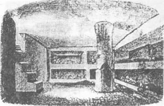 Склеп с нишами-лежанками из некрополя Херсонеса (по А.С. Уварову) Склеп с нишами-лежанками из некрополя Херсонеса (по А.С. Уварову)