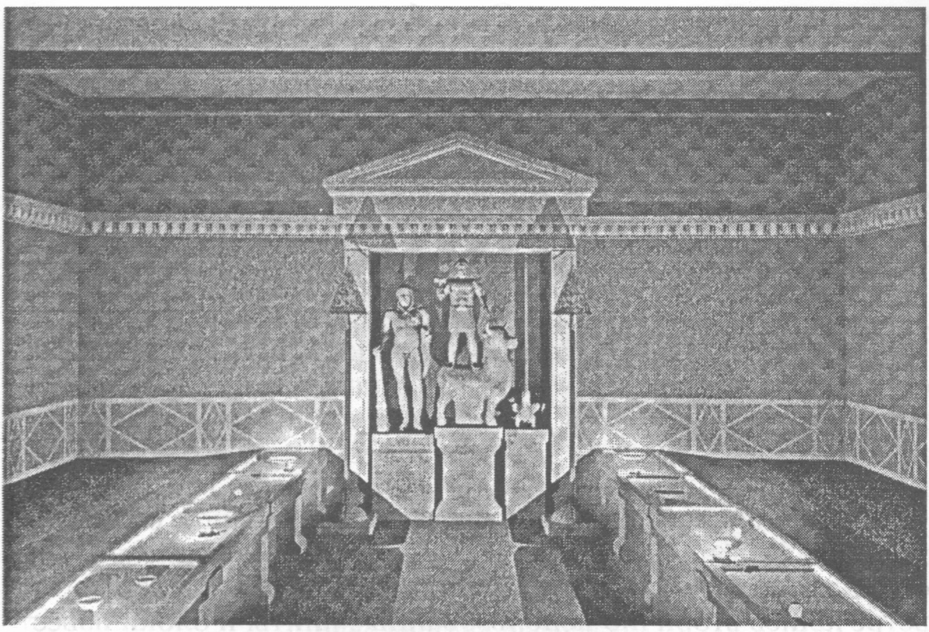 Интерьер храма Юпитера Долихена. Реконструкция