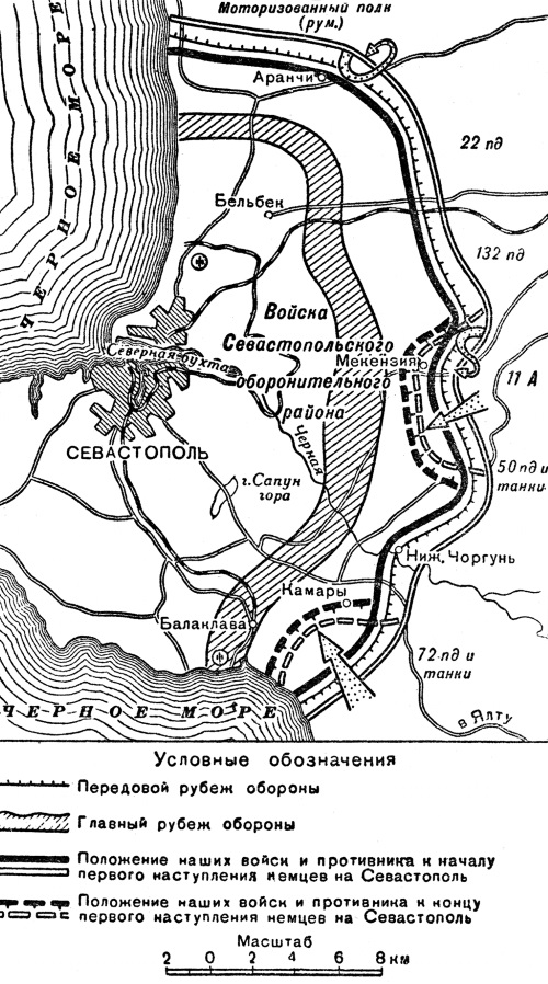 Срыв первого наступления немецко-фашистских войск на Севастополь