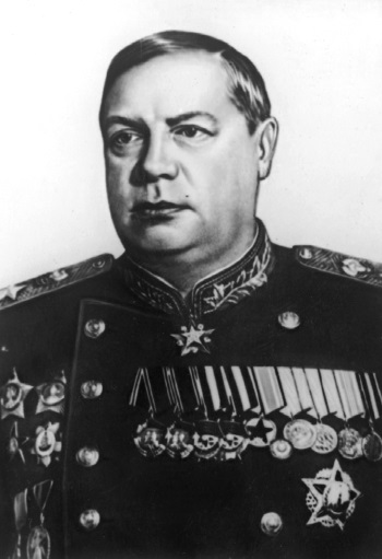 Командующий 4-м Украинским фронтов генерал армии (в последующем Маршал Советского Союза) Ф.И. Толбухин