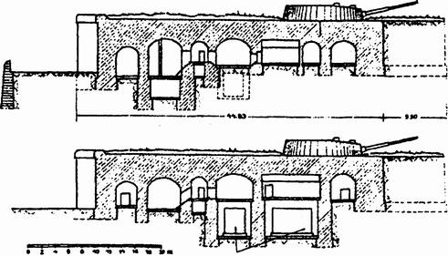 Разрез башенной батареи № 35 Разрез башенной батареи № 35