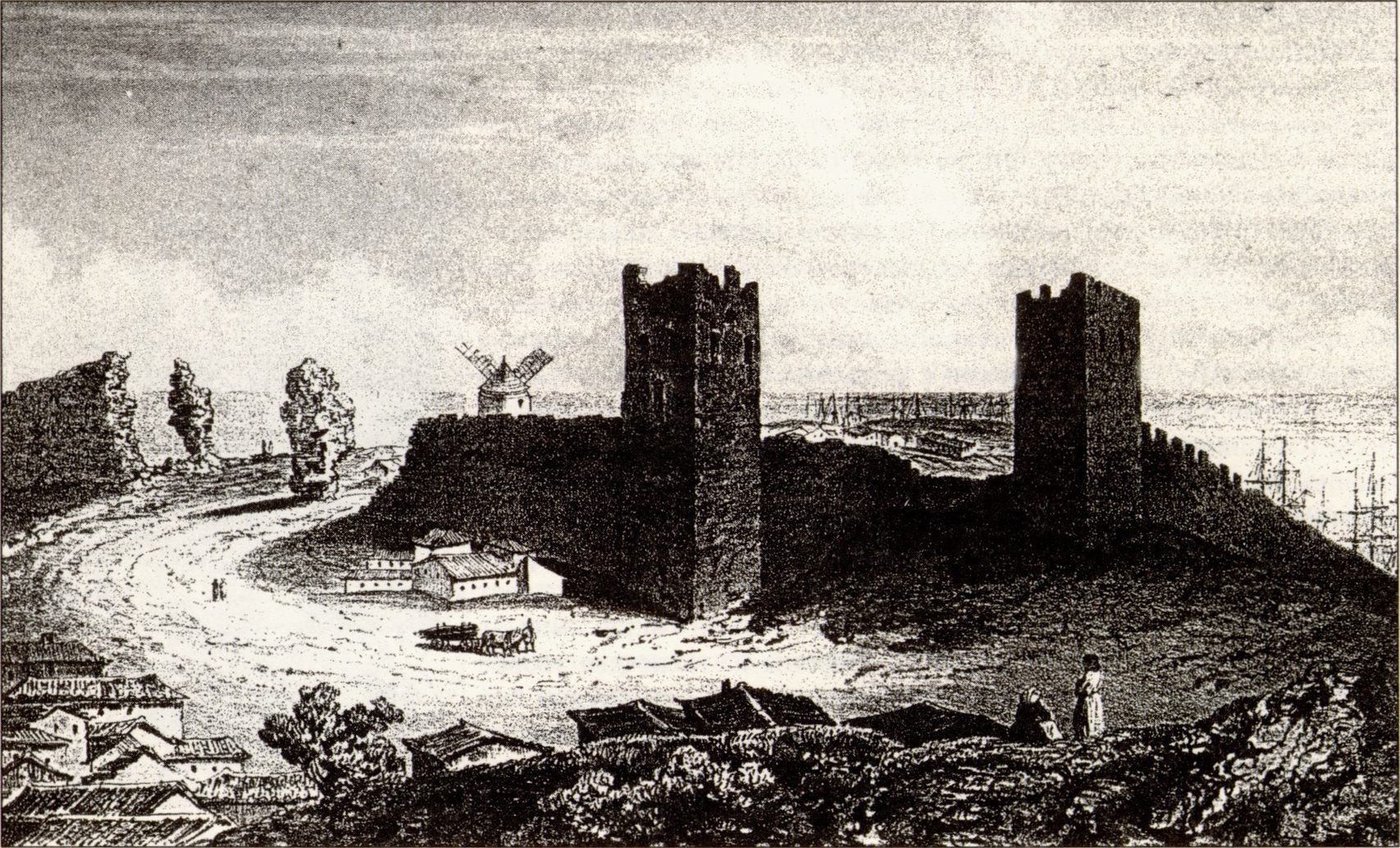 Остатки оборонительных сооружений цитадели на Карантинном холме. XIX в Остатки оборонительных сооружений цитадели на Карантинном холме. XIX в