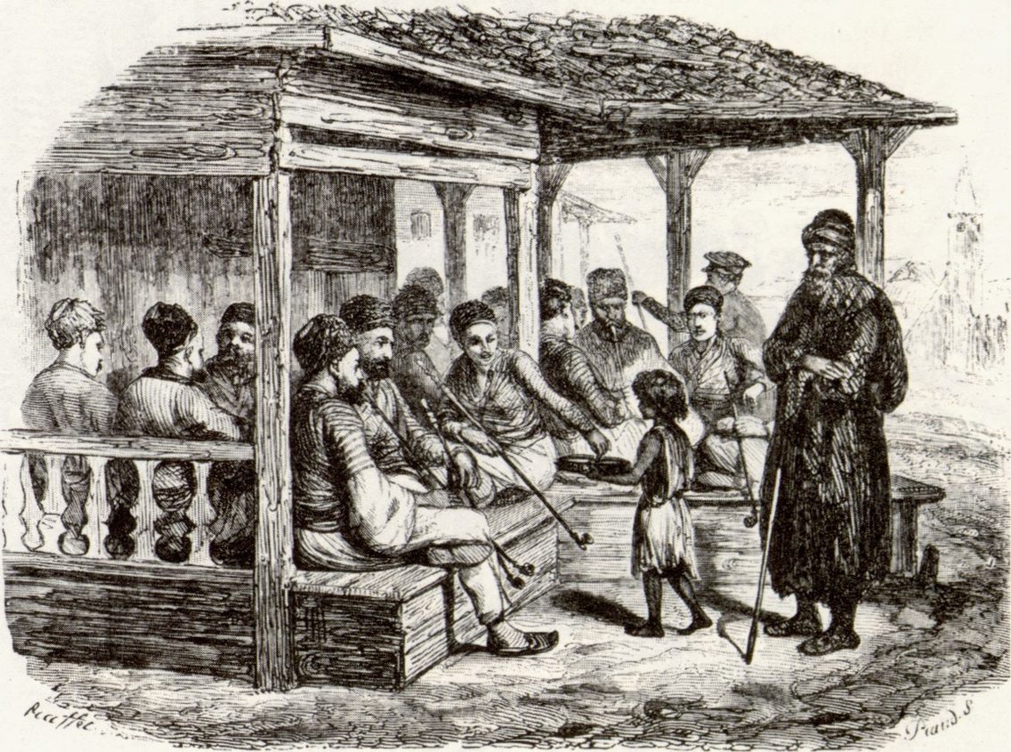 Татарская кофейня. Рис. из книги А. Демидова Татарская кофейня. Рис. из книги А. Демидова