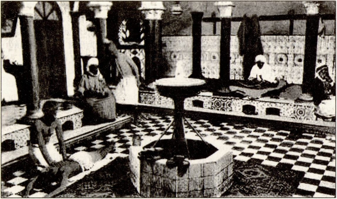 Турецкая баня. Рис. XIX в Турецкая баня. Рис. XIX в