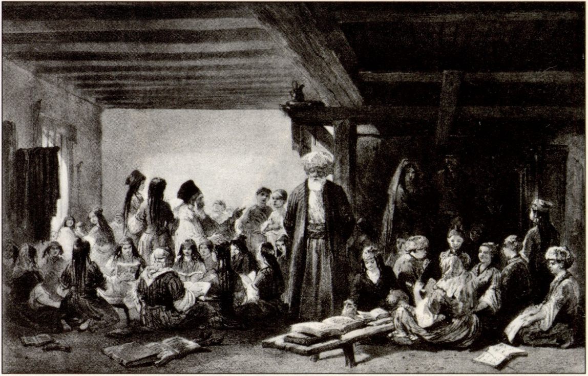 Медресе. Из альбома К. Босолли. XIX в Медресе. Из альбома К. Босолли. XIX в