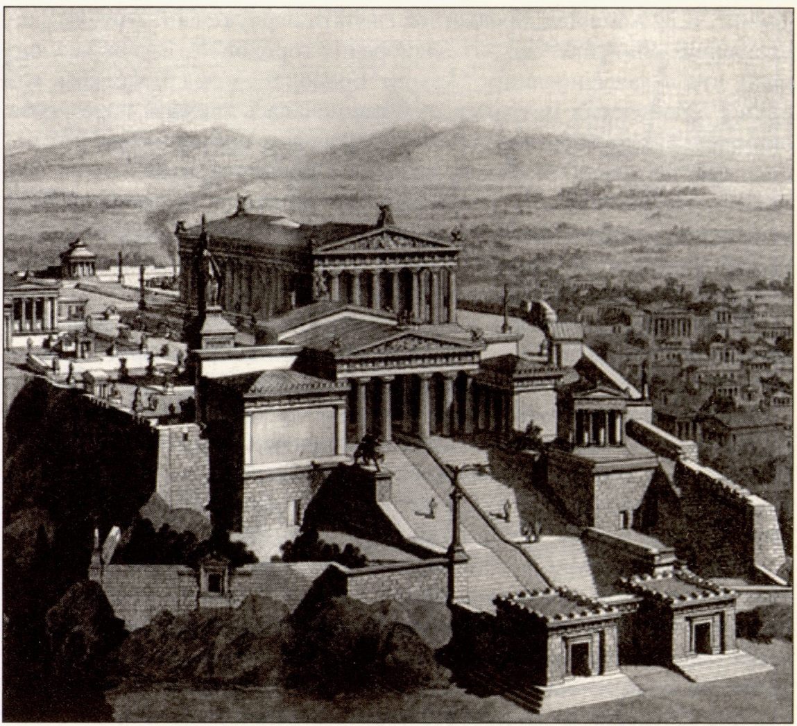 Афинский акрополь. Реконструкция Г. Релендера