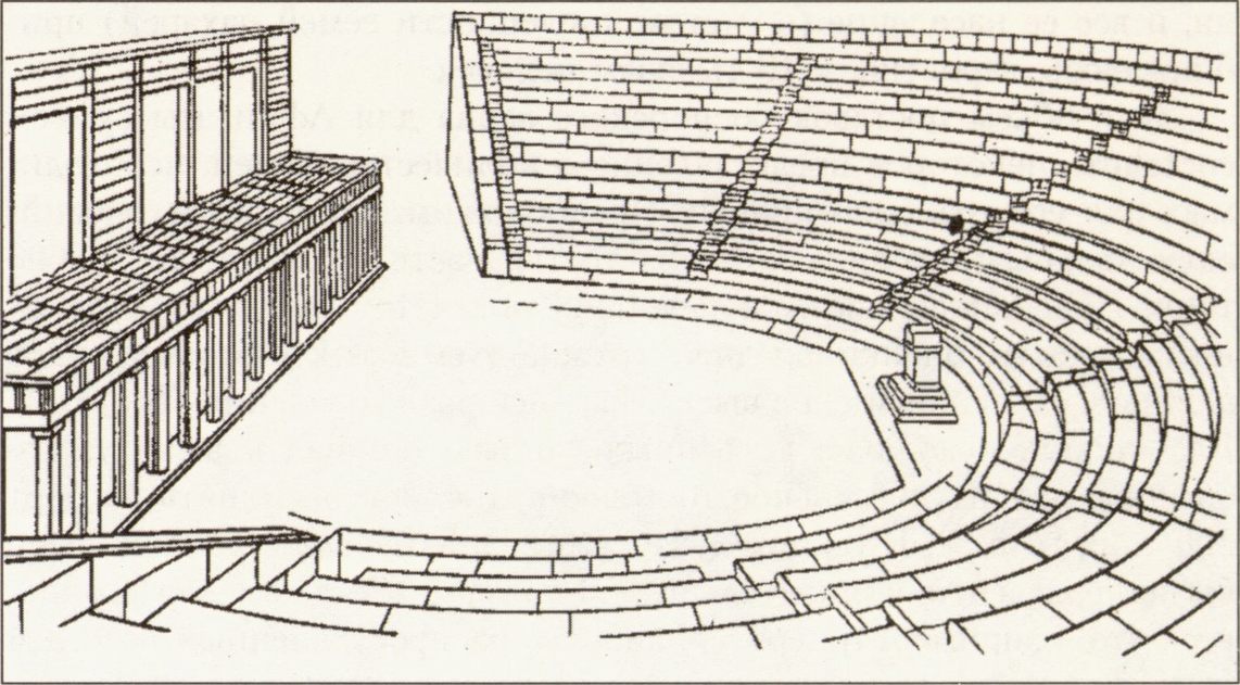 Херсонесский театр. III—II вв. до н.э. Реконструкция Т. Жаворонковой