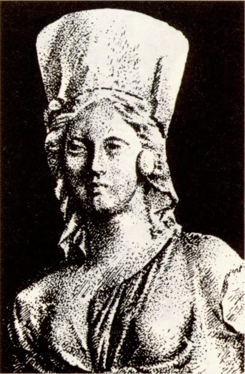Кибела. Глиняная статуэтка из Ольвии. II—I вв. до н.э