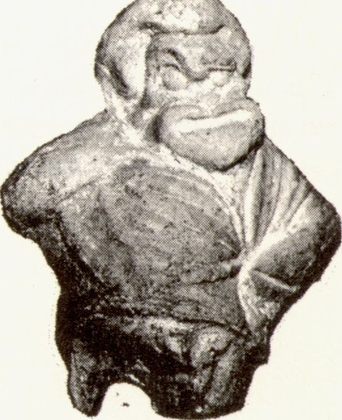 Комический персонаж. Терракотовая статуэтка. IV в. до н.э. Фонды ФКМ