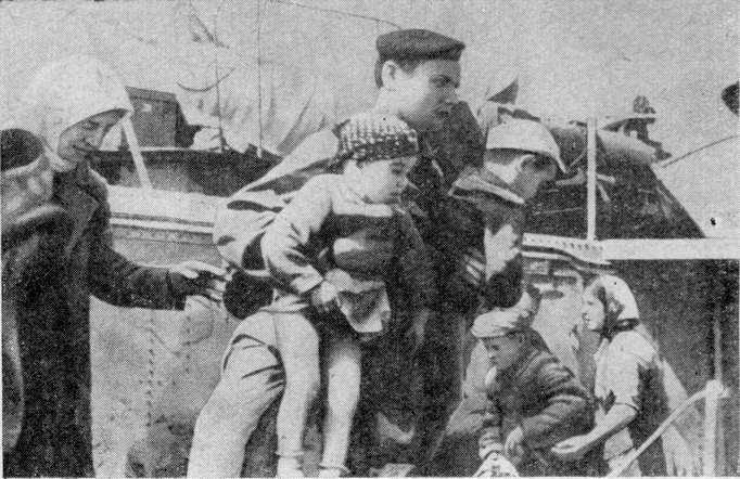 Эвакуация детей на лидере «Ташкент» Эвакуация детей на лидере «Ташкент»