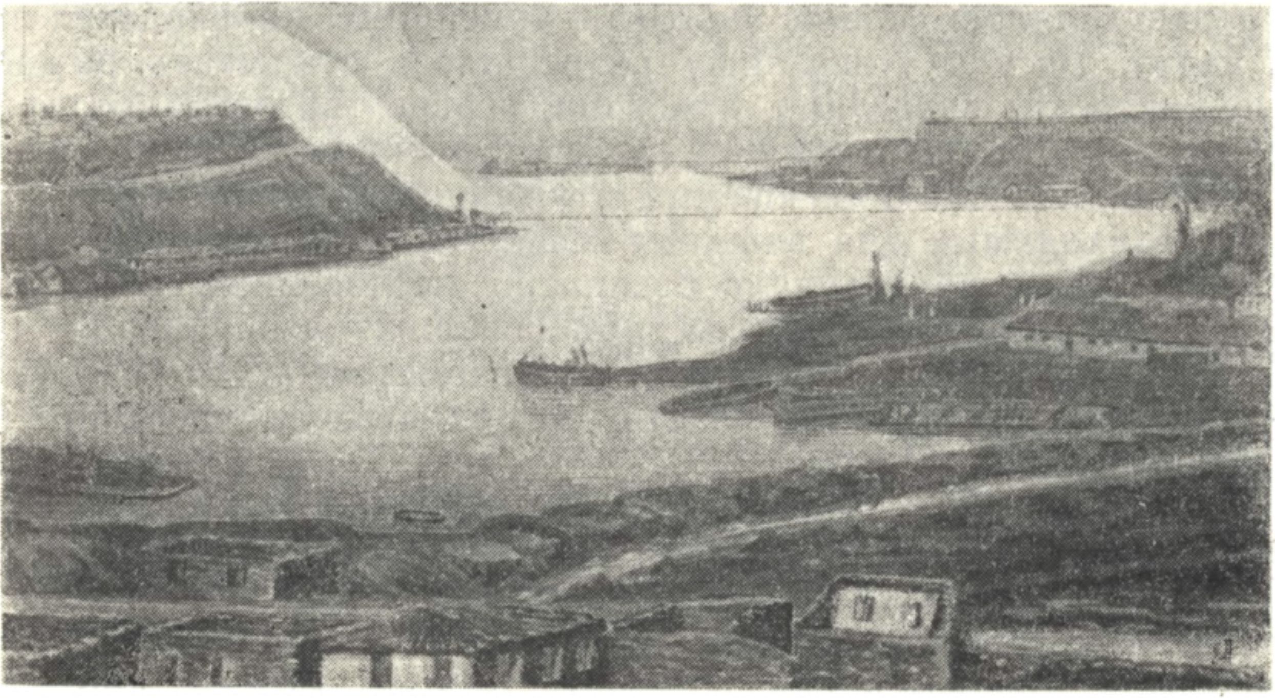 Южная бухта после обороны 1854—1855 гг. Южная бухта после обороны 1854—1855 гг.