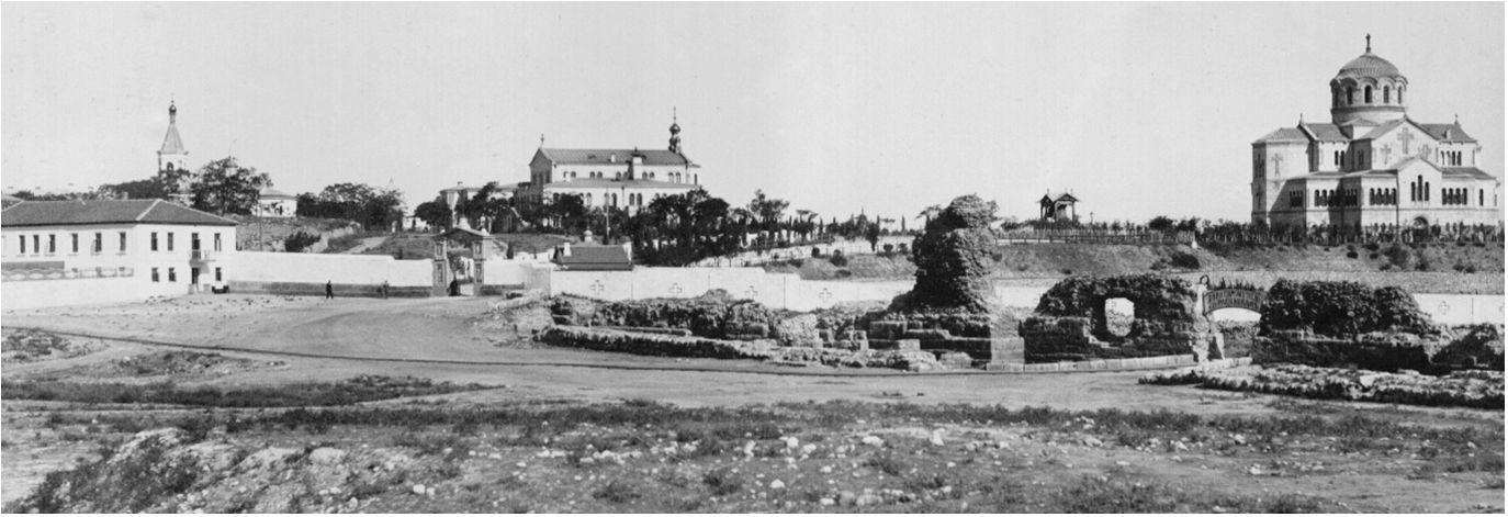 Херсонесский монастырь Св. Владимира, вид с юго-запада
