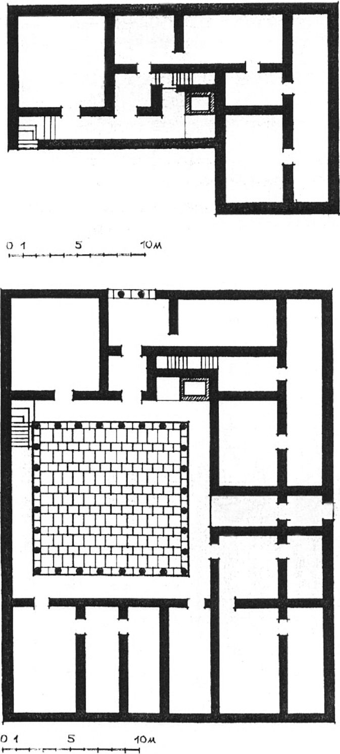 План эллинистического дома в центральной части Херсонесского городища (так называемый монетный двор)