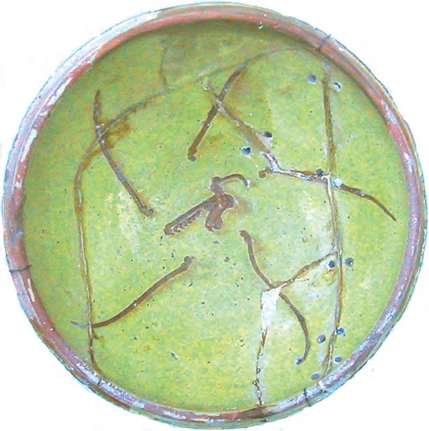 82. Импортное блюдо (Коринф) с изображением цапли, первая половина XII в.