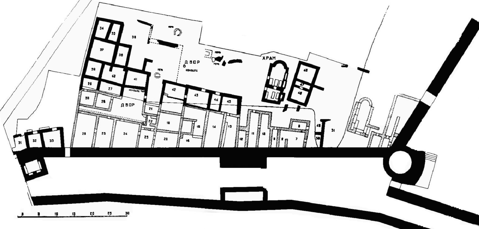 Рис. 13. План застройки портового квартала 1, последний строительный период Рис. 13. План застройки портового квартала 1, последний строительный период