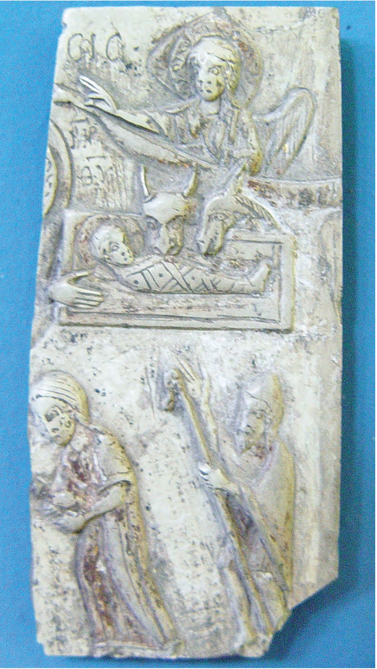 46. Икона со сценой Вознесения, стеатит, XII—XIII вв.