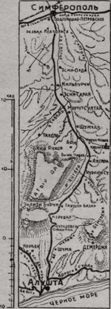 Карга пути из Симферополя в Алушту Карга пути из Симферополя в Алушту