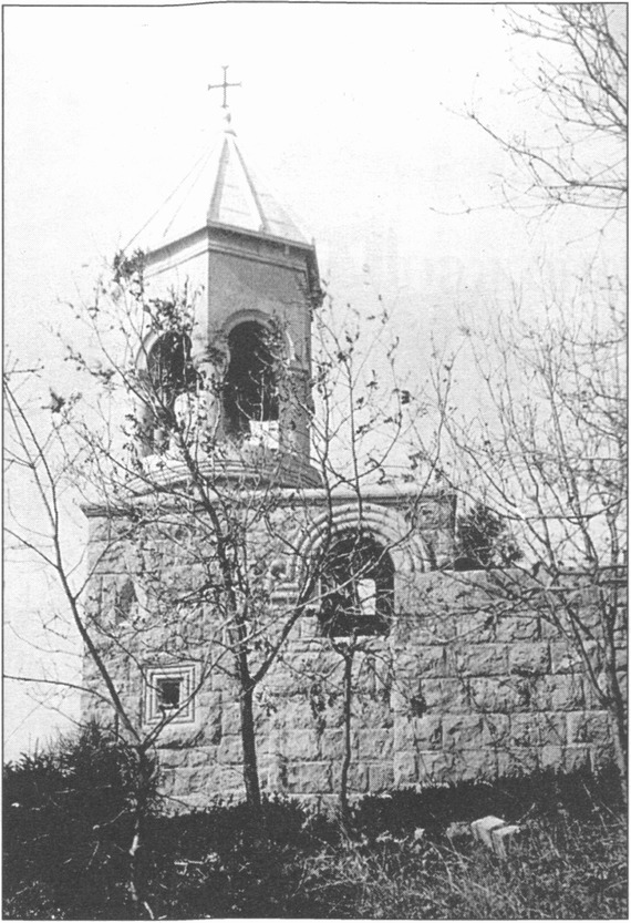 Звонница церкви Св. Нины и Преображения Господня. Фото 1912 г