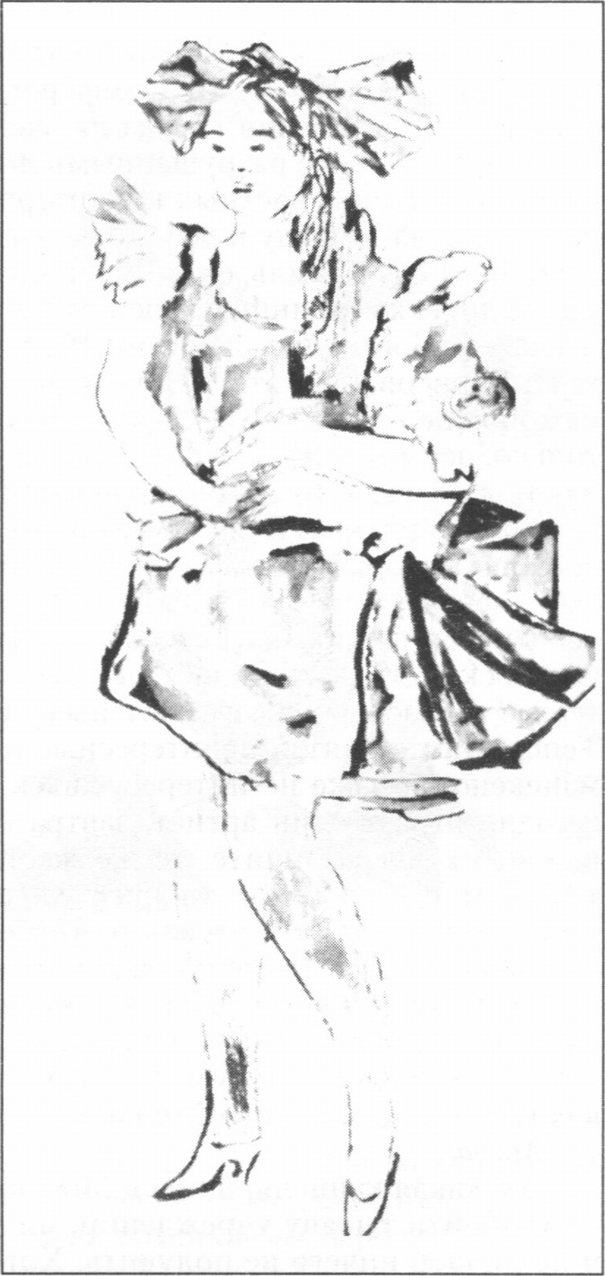 Е. Хагаева исполняет вокальный цикл М.П. Мусоргского «Детская». С рисунка И.М. Левина Е. Хагаева исполняет вокальный цикл М.П. Мусоргского «Детская». С рисунка И.М. Левина