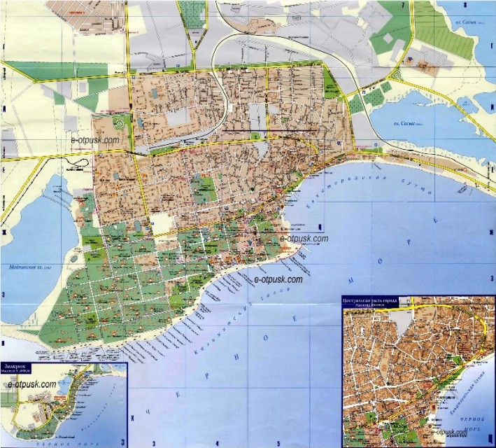 Подробная карта г. Евпатория Подробная карта г. Евпатория