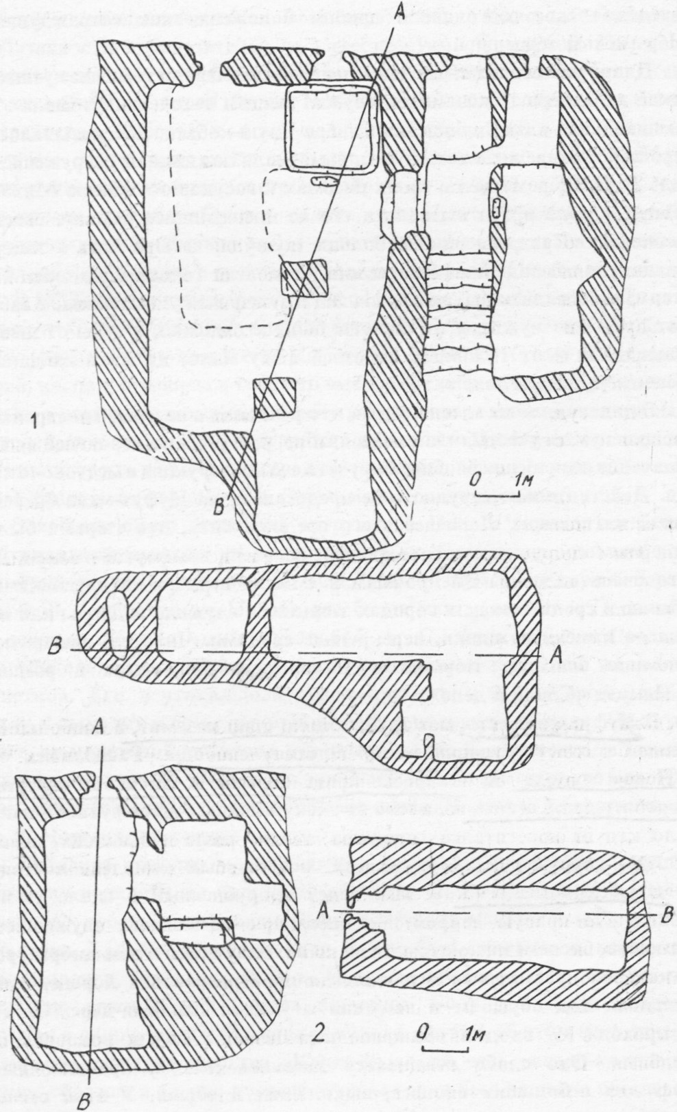 План и разрез предполагаемой тюрьмы План и разрез предполагаемой тюрьмы