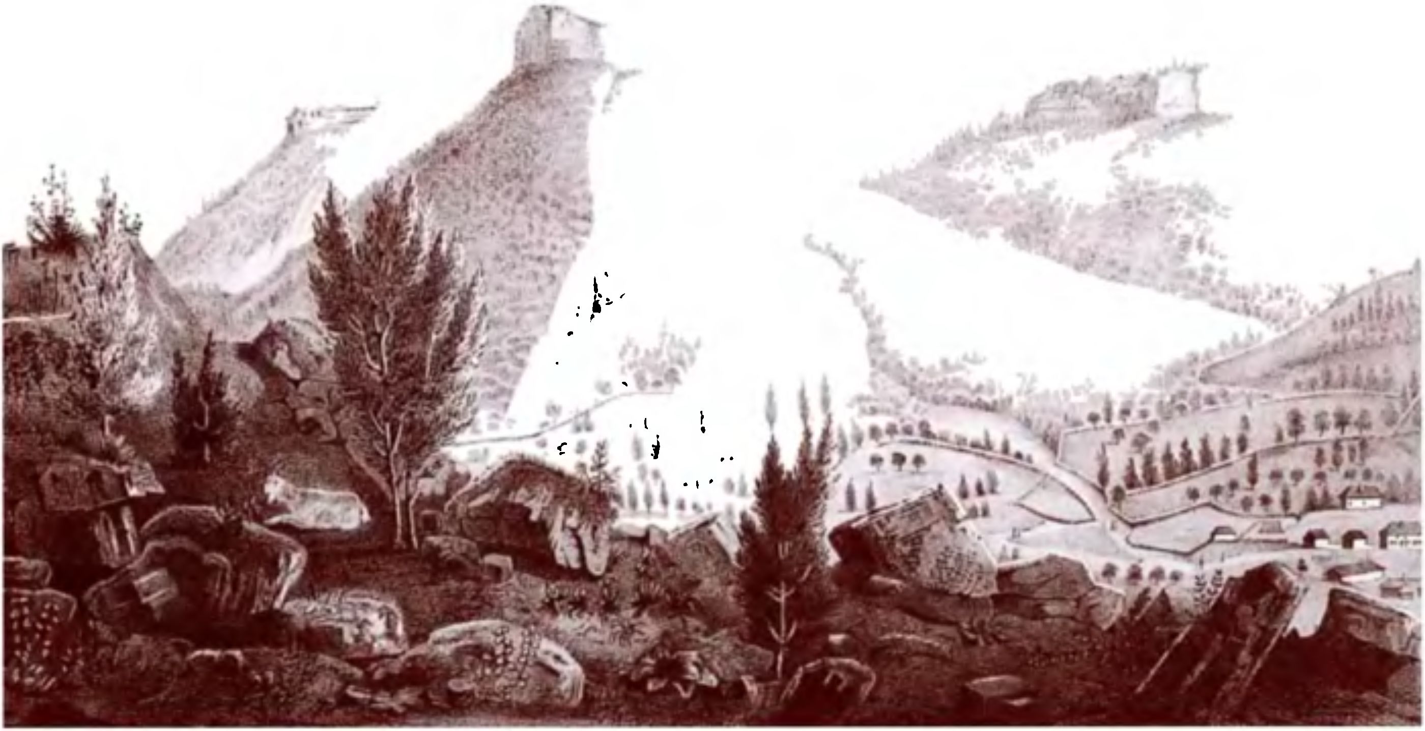Мангуп-Кале. Литография 1834 г.