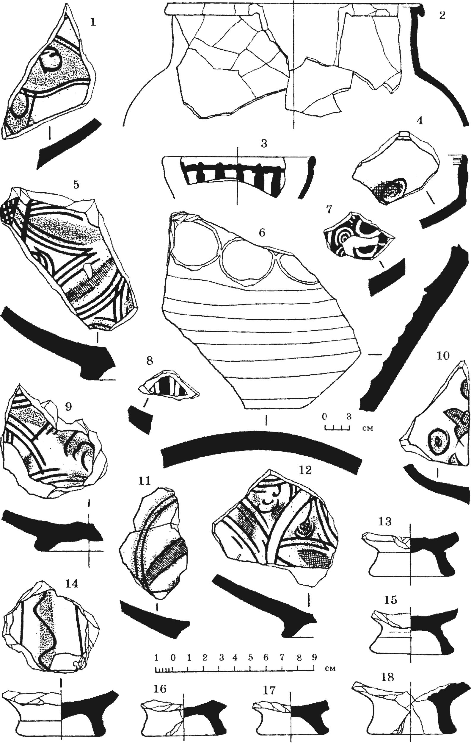 Рис. 143. фрагменты керамических сосудов из раскопок укрепления Рис. 143. фрагменты керамических сосудов из раскопок укрепления