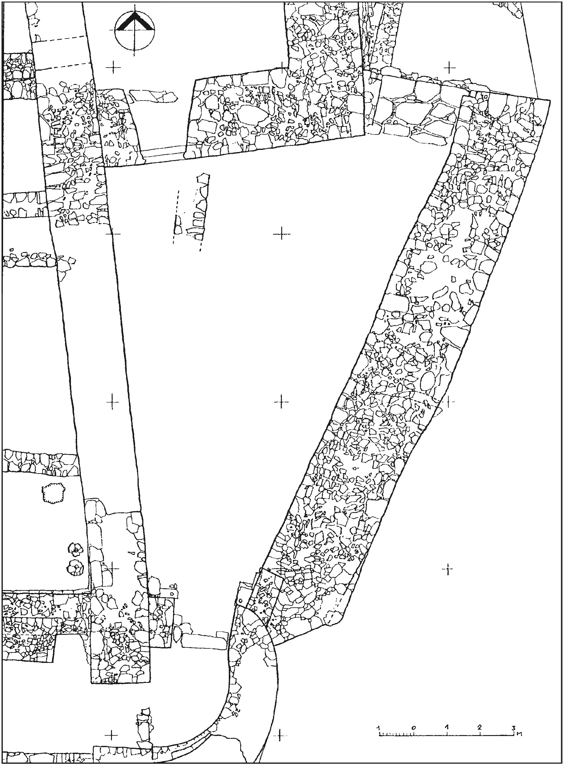 Рис. 235. Крепостные ворота и дворик («захаб») между донжоном и церковью 1459 г. Рис. 235. Крепостные ворота и дворик («захаб») между донжоном и церковью 1459 г.