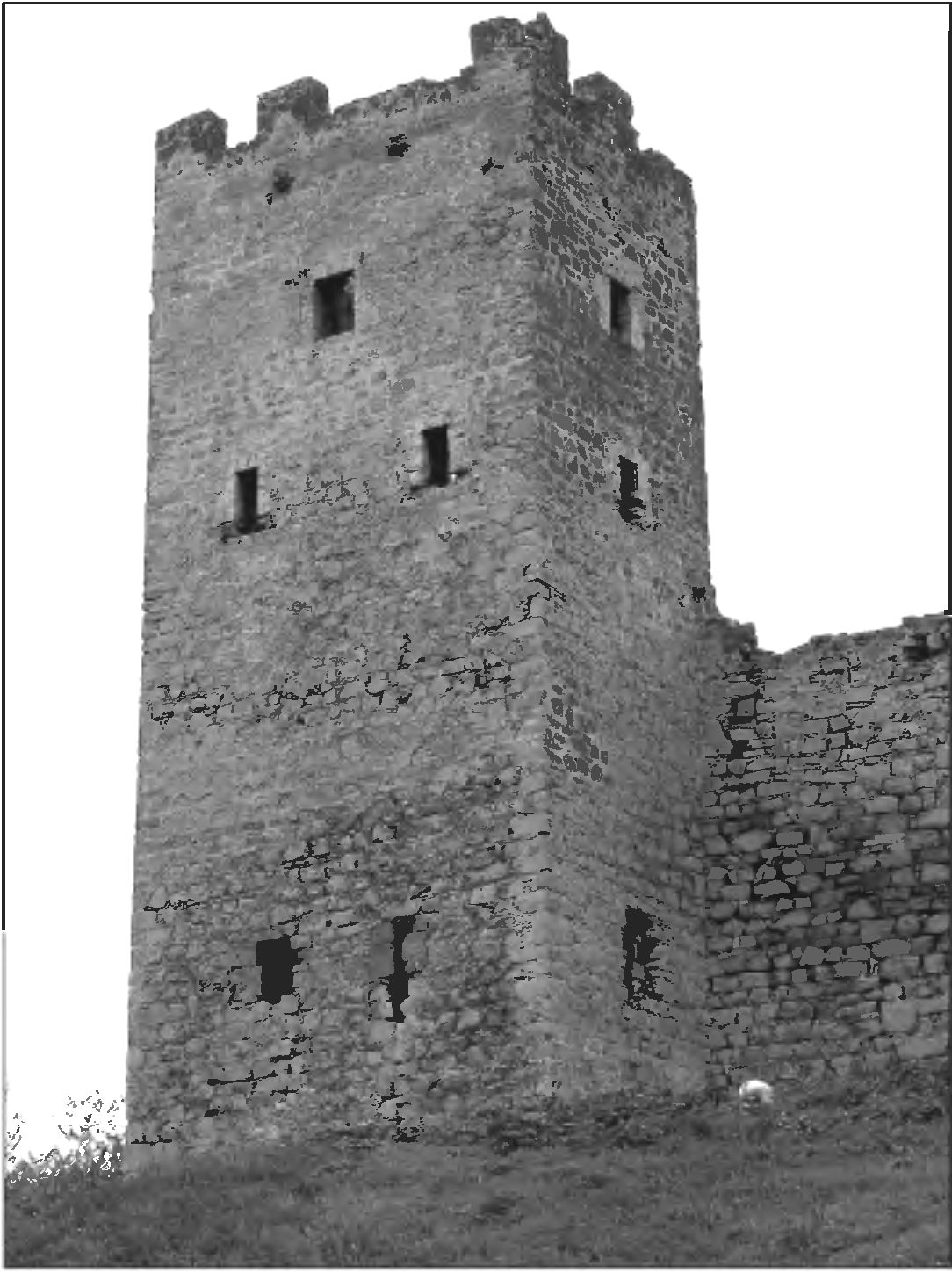 Рис. 282. Башня «Климента VI» цитадели Каффы. Вид с юго-востока Рис. 282. Башня «Климента VI» цитадели Каффы. Вид с юго-востока