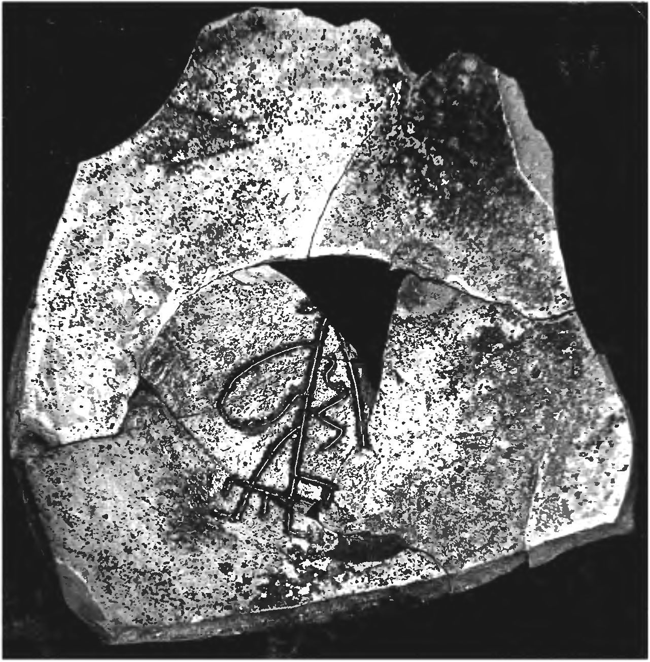 Рис. 323. Красноглиняные поливные чаши с монограммами «Александр» из слоя пожара 1475 г. в донжоне замка Фуна Рис. 323. Красноглиняные поливные чаши с монограммами «Александр» из слоя пожара 1475 г. в донжоне замка Фуна