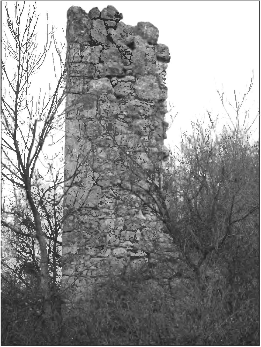 Рис. 85. Юго-западная башня второй линии обороны Феодоро (вид с юго-запада) Рис. 85. Юго-западная башня второй линии обороны Феодоро (вид с юго-запада)