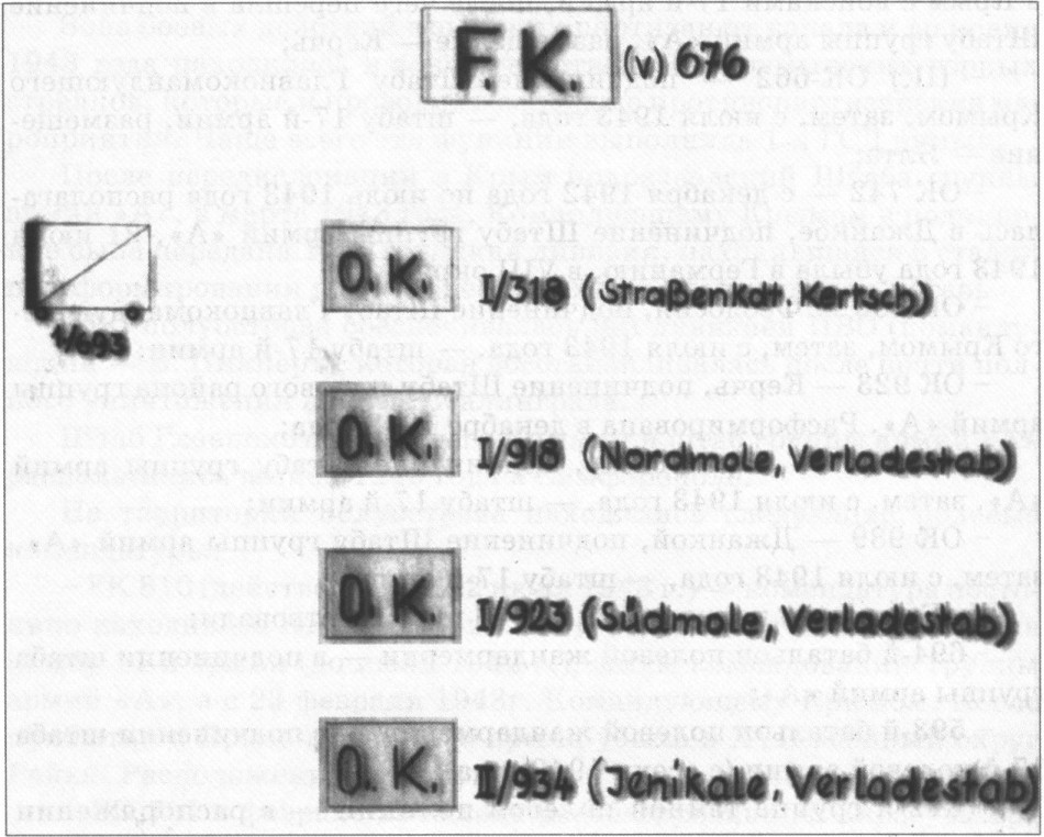 Комендатуры, подчинённые Командующему Керченским проливом Комендатуры, подчинённые Командующему Керченским проливом