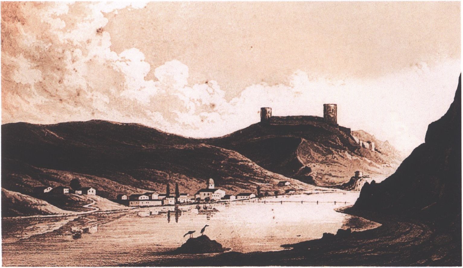 Вид на Балаклаву. Воспроизводится по изданию: Webster J. Travels through the Crimea, Turkey, Egypt. London, 1830. Vol. 1 Вид на Балаклаву. Воспроизводится по изданию: Webster J. Travels through the Crimea, Turkey, Egypt. London, 1830. Vol. 1