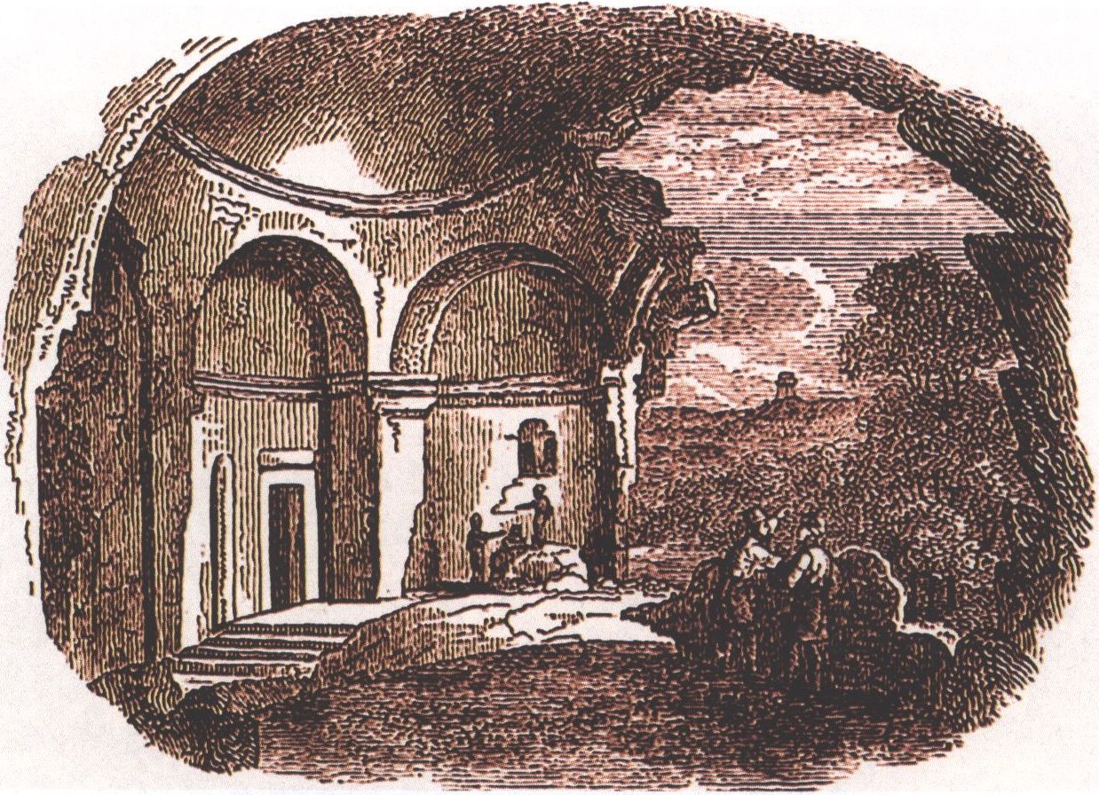 Вид на монастырь и пещеры Инкермана. Литография. Воспроизводится по изданию: Spencer E., esq. Travels in Circassia, Krim Tartary, etc. London, 1837. Vol. 1 Вид на монастырь и пещеры Инкермана. Литография. Воспроизводится по изданию: Spencer E., esq. Travels in Circassia, Krim Tartary, etc. London, 1837. Vol. 1