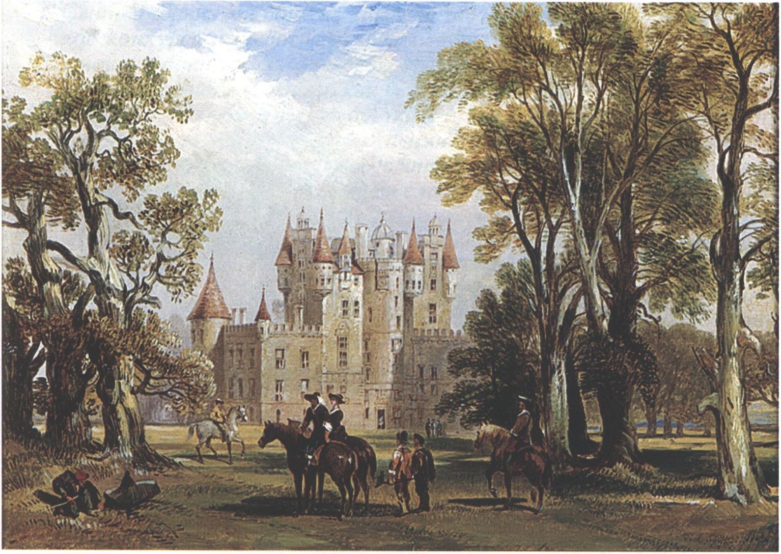 Дж. Кейтемол. Замок Глемис, Форфаршир (Ангус), резиденция герцога Стратмора. Х., м. Середина XIX в. Дж. Кейтемол. Замок Глемис, Форфаршир (Ангус), резиденция герцога Стратмора. Х., м. Середина XIX в.