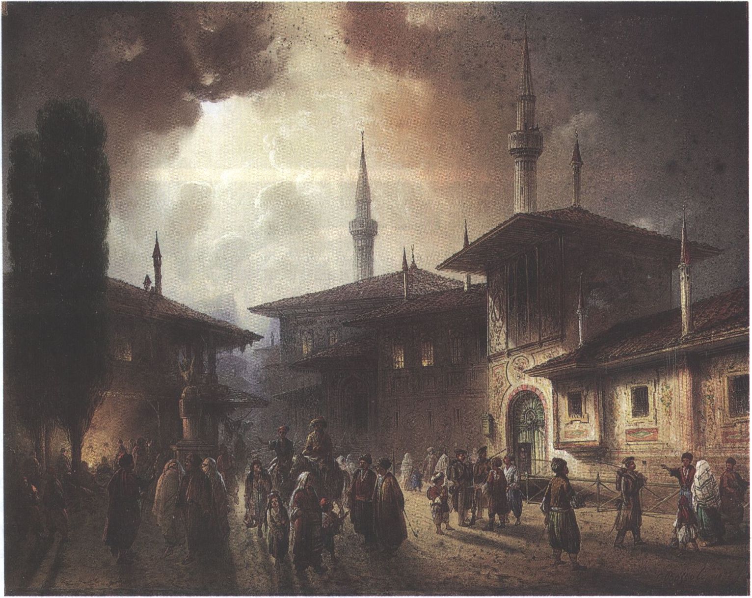 К. Боссоли. Хан-Сарай в Бахчисарае. Литография. 1840—1842 гг. К. Боссоли. Хан-Сарай в Бахчисарае. Литография. 1840—1842 гг.