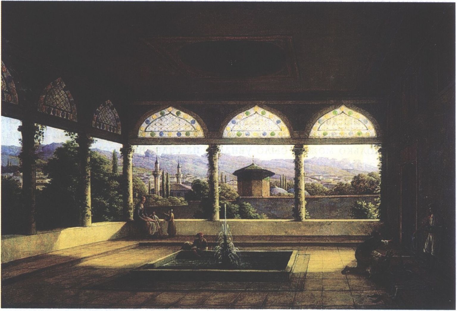 Н. Чернецов. Вид беседки Селямет-Гирей хана в Бахчисарайском дворце. Х., м. 1837 г. Государственный музей им. А.С. Пушкина, Москва Н. Чернецов. Вид беседки Селямет-Гирей хана в Бахчисарайском дворце. Х., м. 1837 г. Государственный музей им. А.С. Пушкина, Москва