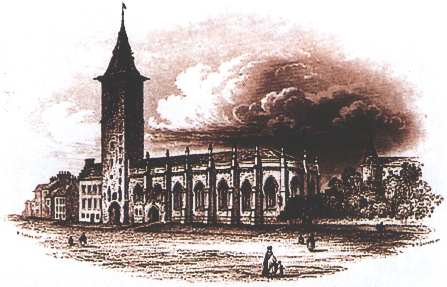 Церковь в Колледже Сент-Эндрюс. Литография. Воспроизводится по изданию: Roger C. History of Saint Andrews. Edinburgh, 1849 Церковь в Колледже Сент-Эндрюс. Литография. Воспроизводится по изданию: Roger C. History of Saint Andrews. Edinburgh, 1849