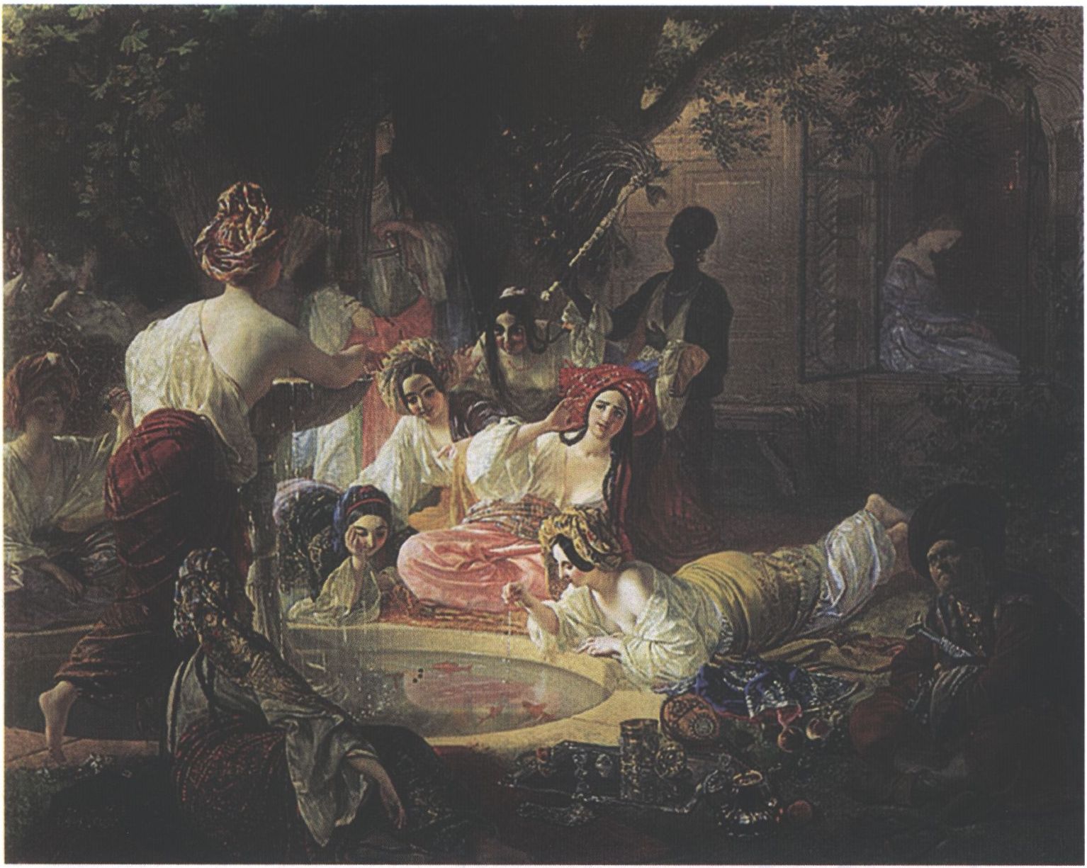 К. Брюллов. Бахчисарайский фонтан. Бумага, акварель. 1849 г. Всероссийский музей А.С. Пушкина, Санкт-Петербург К. Брюллов. Бахчисарайский фонтан. Бумага, акварель. 1849 г. Всероссийский музей А.С. Пушкина, Санкт-Петербург