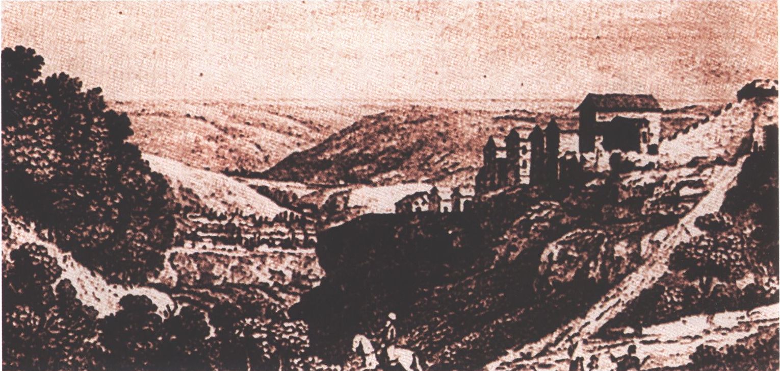 Чуфут-Кале в XIX в. Литография Чуфут-Кале в XIX в. Литография