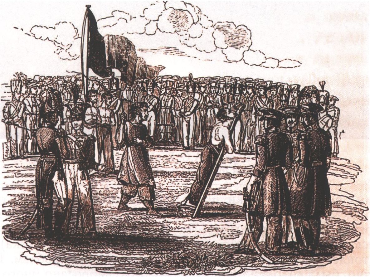 Наказание кнутом. Литография Дж. Кларка с рисунка У. Ньюнема. 1830 г. Воспроизводится по изданию: Webster J. Travels through the Crimea, Turkey and Egypt. London, 1830. Vol. 1 Наказание кнутом. Литография Дж. Кларка с рисунка У. Ньюнема. 1830 г. Воспроизводится по изданию: Webster J. Travels through the Crimea, Turkey and Egypt. London, 1830. Vol. 1