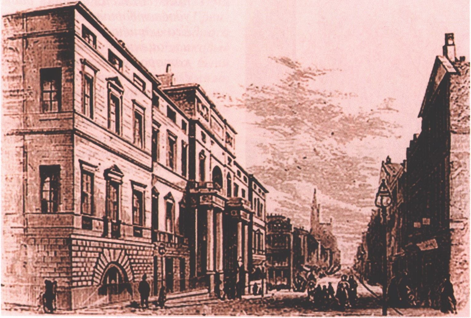 Эдинбургский университет. Гравюра. Около 1880 г. Воспроизводится по изданию: Green S.G. Scottish Pictures Drawn with Pen and Pencil. London, 1886 Эдинбургский университет. Гравюра. Около 1880 г. Воспроизводится по изданию: Green S.G. Scottish Pictures Drawn with Pen and Pencil. London, 1886