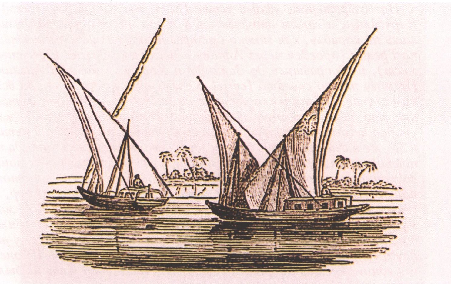 Лодки на Ниле. Литография. Художник У. Ньюнем, грав. Дж. Кларк. Воспроизводится по изданию: Webster J. Travels through the Crimea, Turkey and Egypt. London, 1830. Vol. 2 Лодки на Ниле. Литография. Художник У. Ньюнем, грав. Дж. Кларк. Воспроизводится по изданию: Webster J. Travels through the Crimea, Turkey and Egypt. London, 1830. Vol. 2