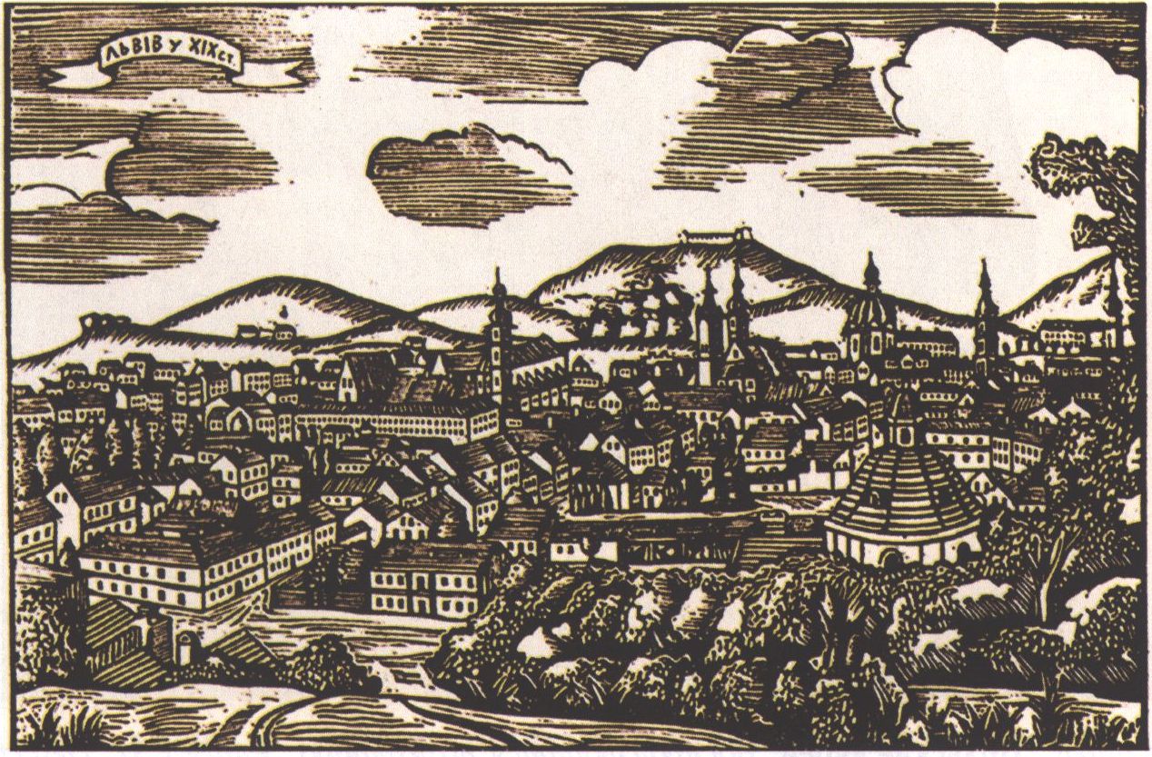 М. Барабаш. Львов в XIX веке. Гравюра с картины А. Ланге М. Барабаш. Львов в XIX веке. Гравюра с картины А. Ланге