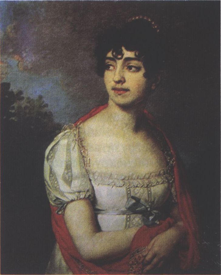 В. Боровиковский. Портрет Марии Фёдоровны Барятинской, урожд. Кёллер (1793—1858). Х., м. 1807 г. Псковский государственный объединённый историко-архитектурный и художественный музей-заповедник В. Боровиковский. Портрет Марии Фёдоровны Барятинской, урожд. Кёллер (1793—1858). Х., м. 1807 г. Псковский государственный объединённый историко-архитектурный и художественный музей-заповедник