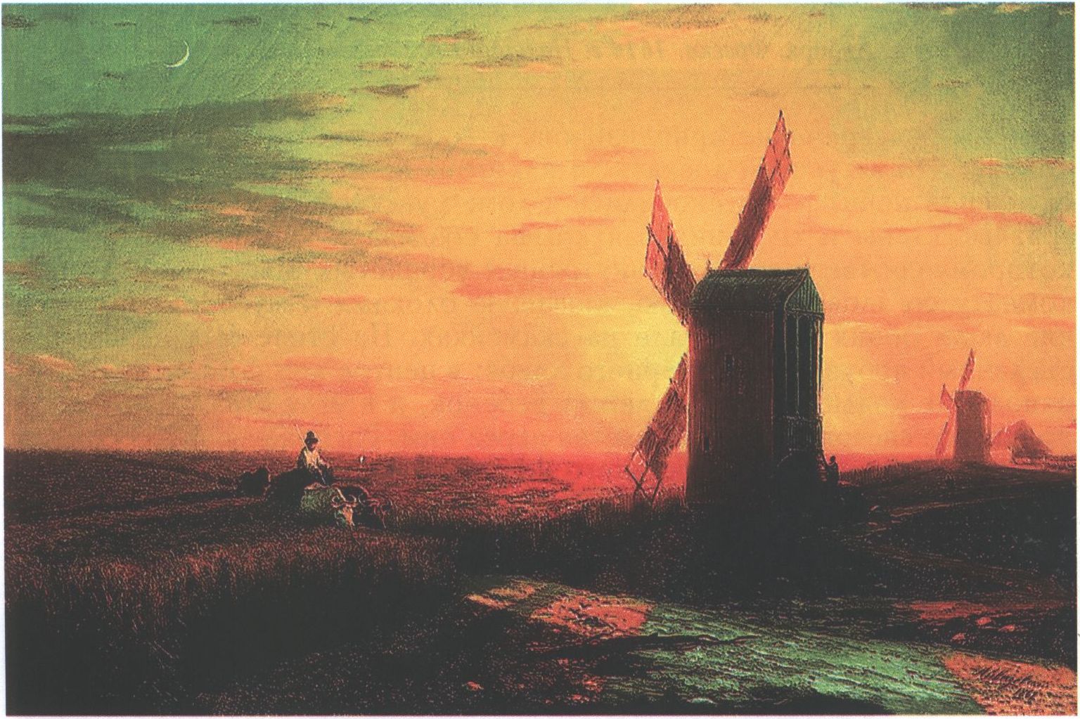 И. Айвазовский. Ветряные мельницы в украинской степи при закате солнца. Х., м. 1862 г. Государственный Русский музей, Санкт-Петербург И. Айвазовский. Ветряные мельницы в украинской степи при закате солнца. Х., м. 1862 г. Государственный Русский музей, Санкт-Петербург