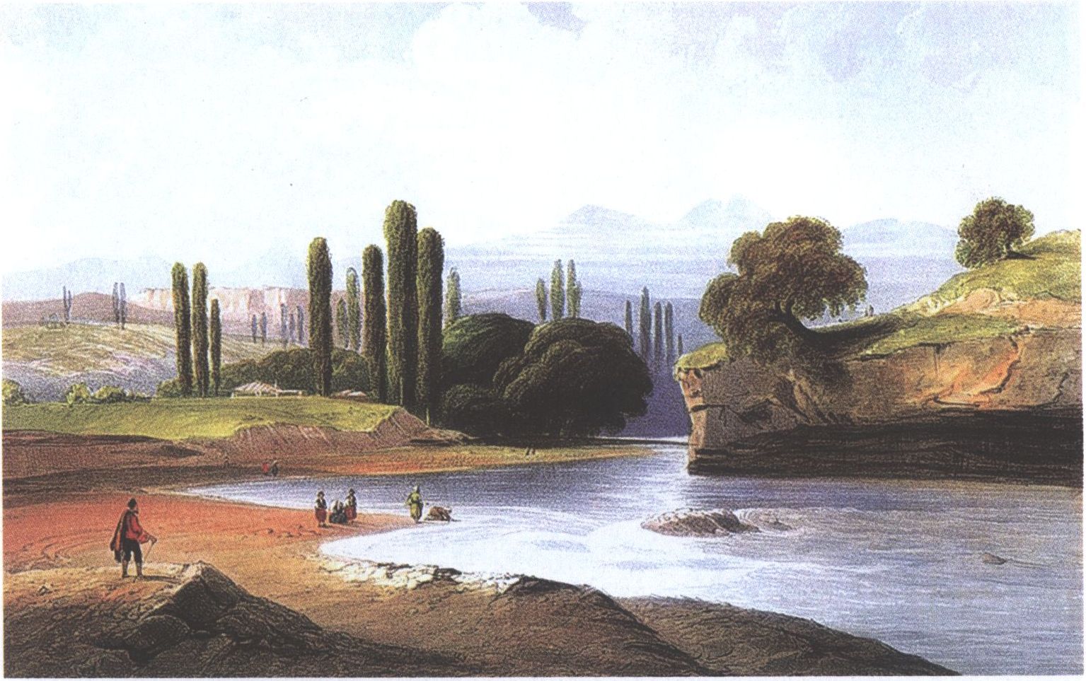 К. Боссоли. Река Салгир. Литография. 1840—1842 гг. К. Боссоли. Река Салгир. Литография. 1840—1842 гг.