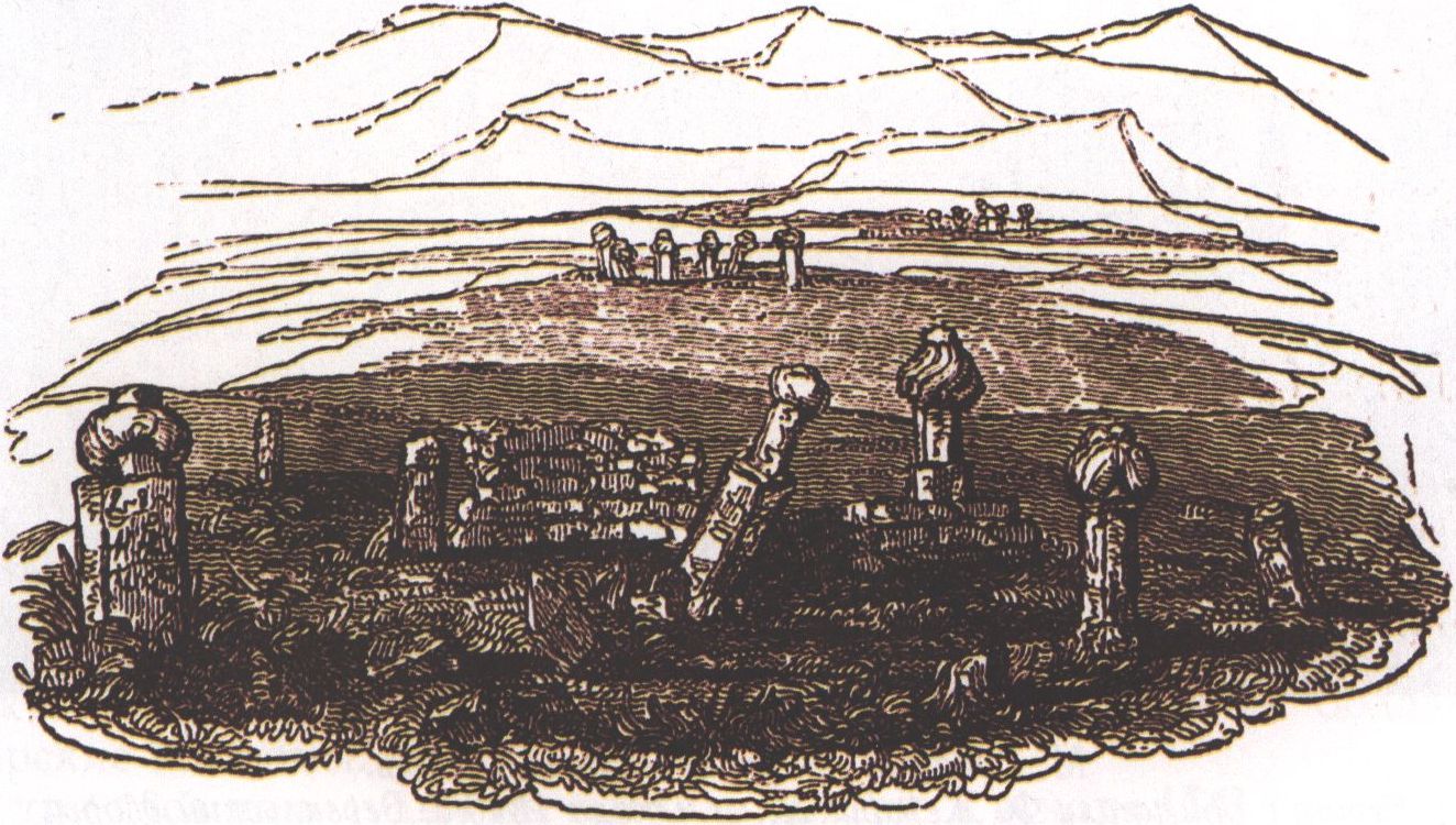 Татарское кладбище в Симферополе (оригинальное название у Дж. Уэбстера — «Турецкое кладбище»). Гравюра Дж. Кларка с рисунка У. Ньюнема. Воспроизводится по изданию: Webster J. Travels through the Crimea, Turkey, Egypt. London, 1830. Vol. 1 Татарское кладбище в Симферополе (оригинальное название у Дж. Уэбстера — «Турецкое кладбище»). Гравюра Дж. Кларка с рисунка У. Ньюнема. Воспроизводится по изданию: Webster J. Travels through the Crimea, Turkey, Egypt. London, 1830. Vol. 1