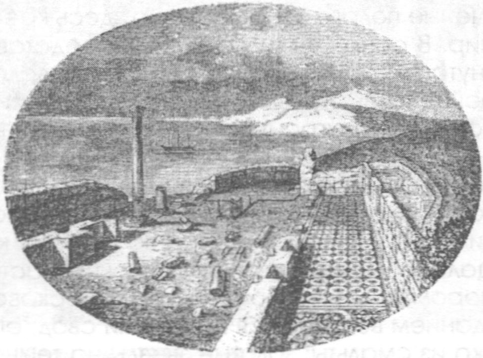 Уваровская базилика. Гравюра 1853 года Уваровская базилика. Гравюра 1853 года