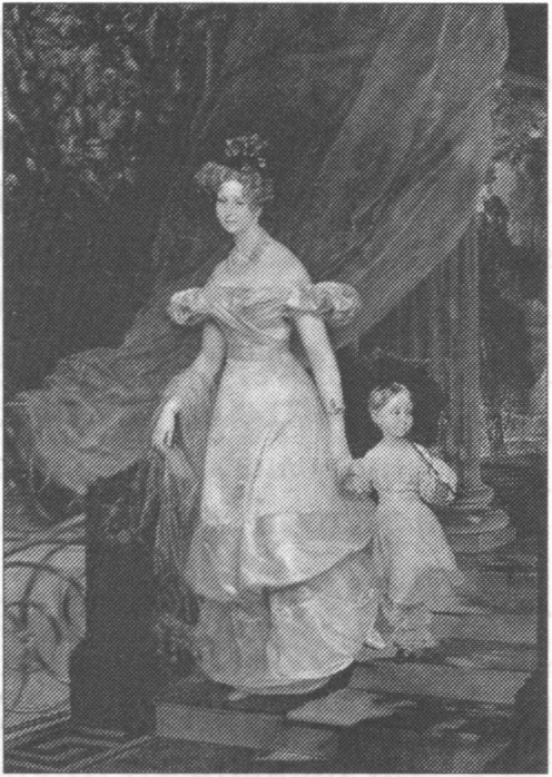 Великая княгиня Елена Павловна с дочерью